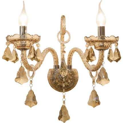 European Style Crystal Wall Lamp Living Room Dining Room Bedroom Bedside Lamp