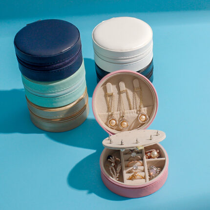 Rings Ear Studs Bracelet Travel Portable Mini Jewelry Storage Box