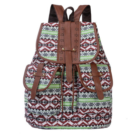 Fashion Backpack European And American Style Casual Canvas Ladies Backpack